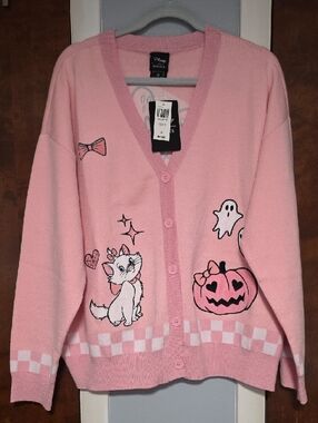 NWT SIZE 2X Boxlunch Pink Marie Halloween Cardigan - Pink